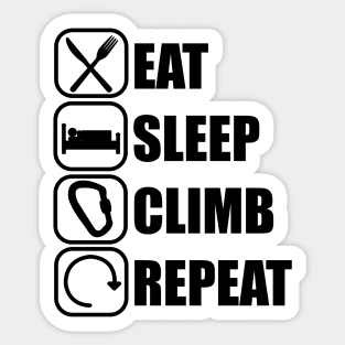 Eat Sleep Climb Repeat - Climbing Sticker